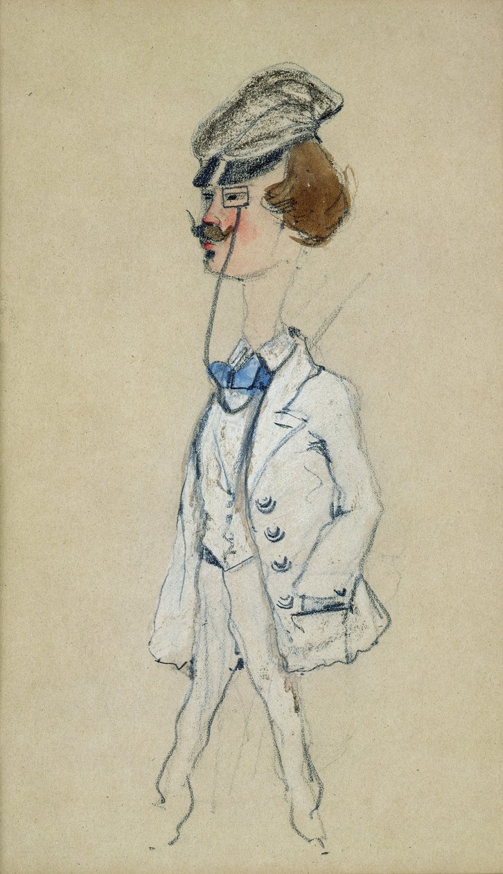 Junger Mann mit Monokel, 1857 von Claude Monet