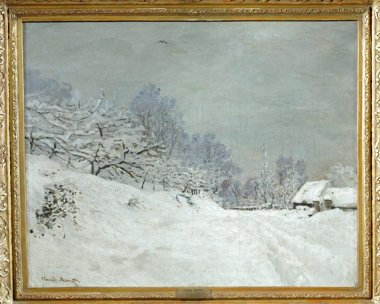 Umgebung von Honfleur. Schnee ... von Claude (follower of) Monet