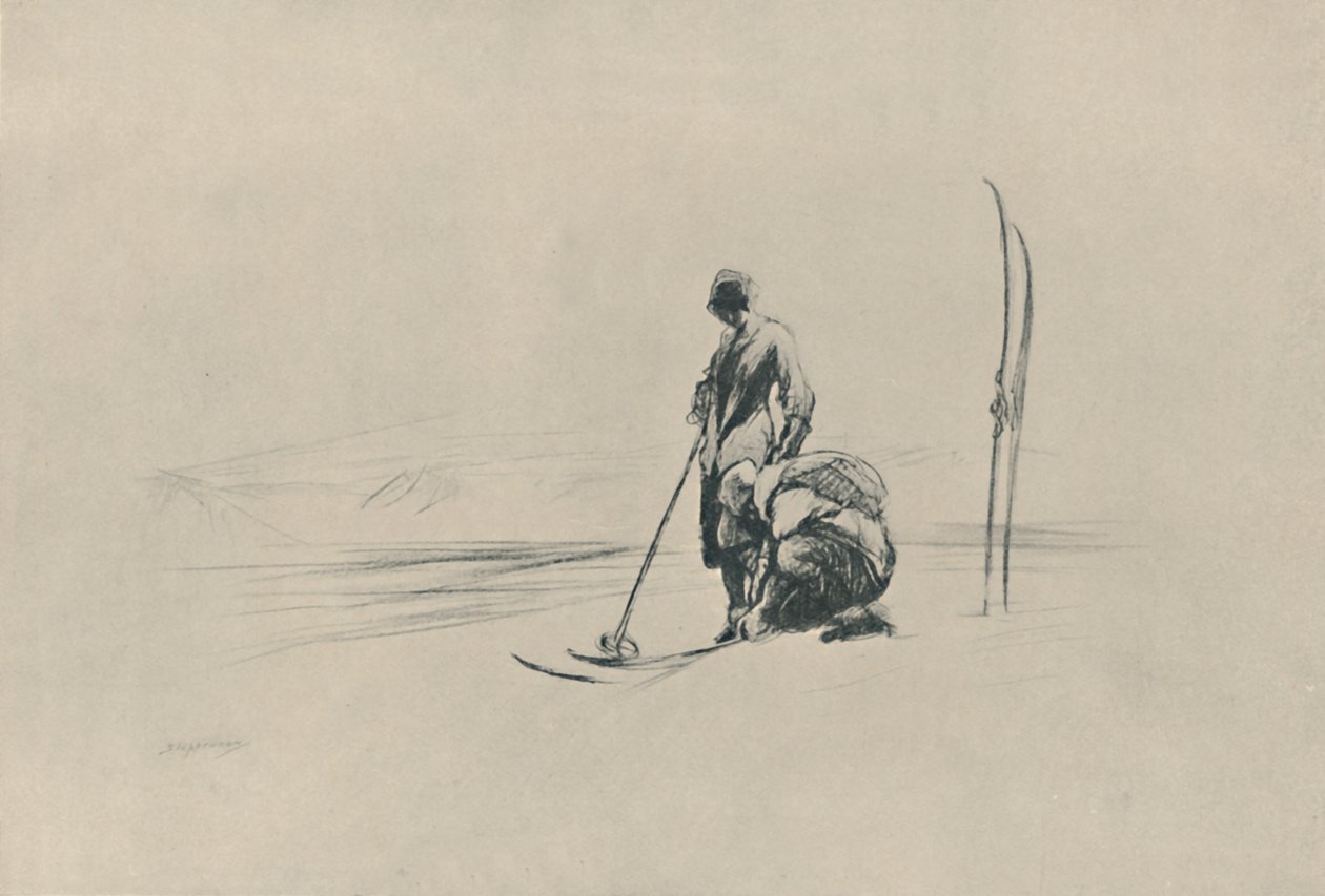 Die Skiläufer von Claude Allin Shepperson