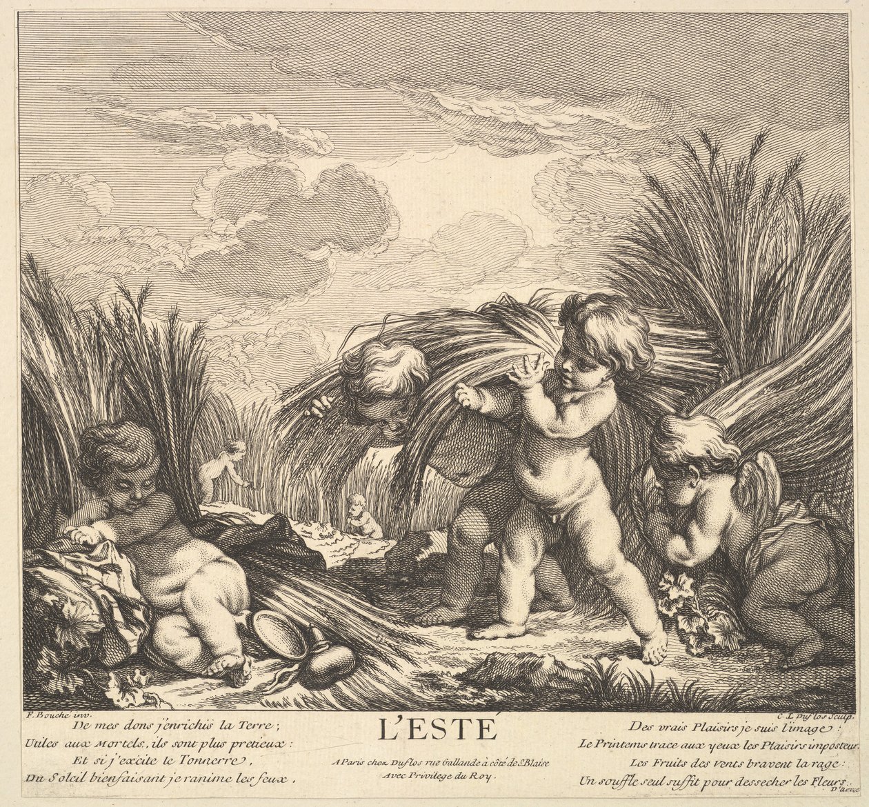 Sommer, 1735-86 von Claude Augustin Duflos