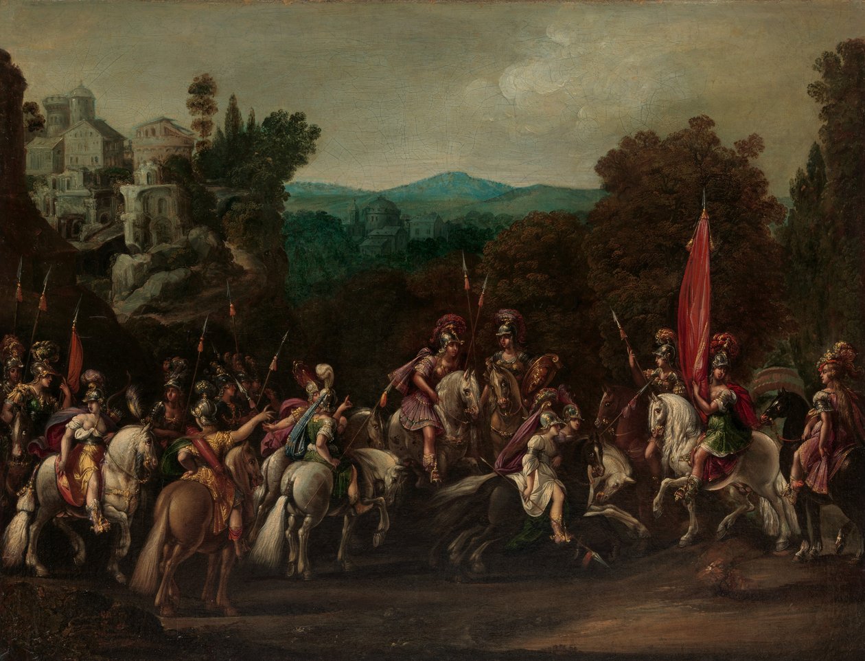 Abreise der Amazonen, 1620er Jahre von Claude Deruet