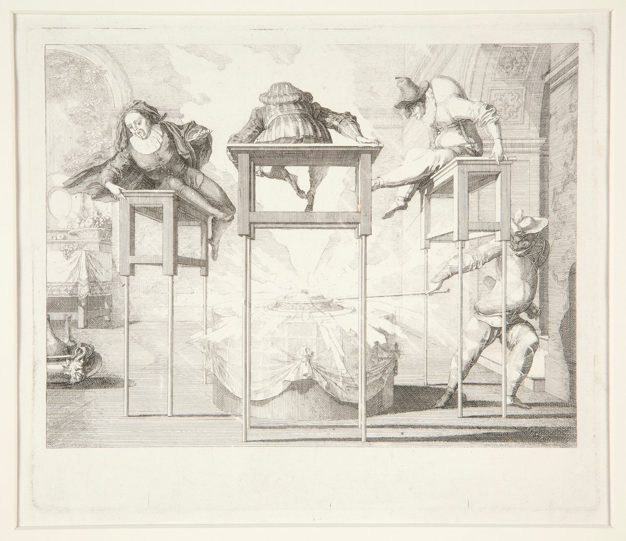 Schelmischer Harlekin von Claude Gillot