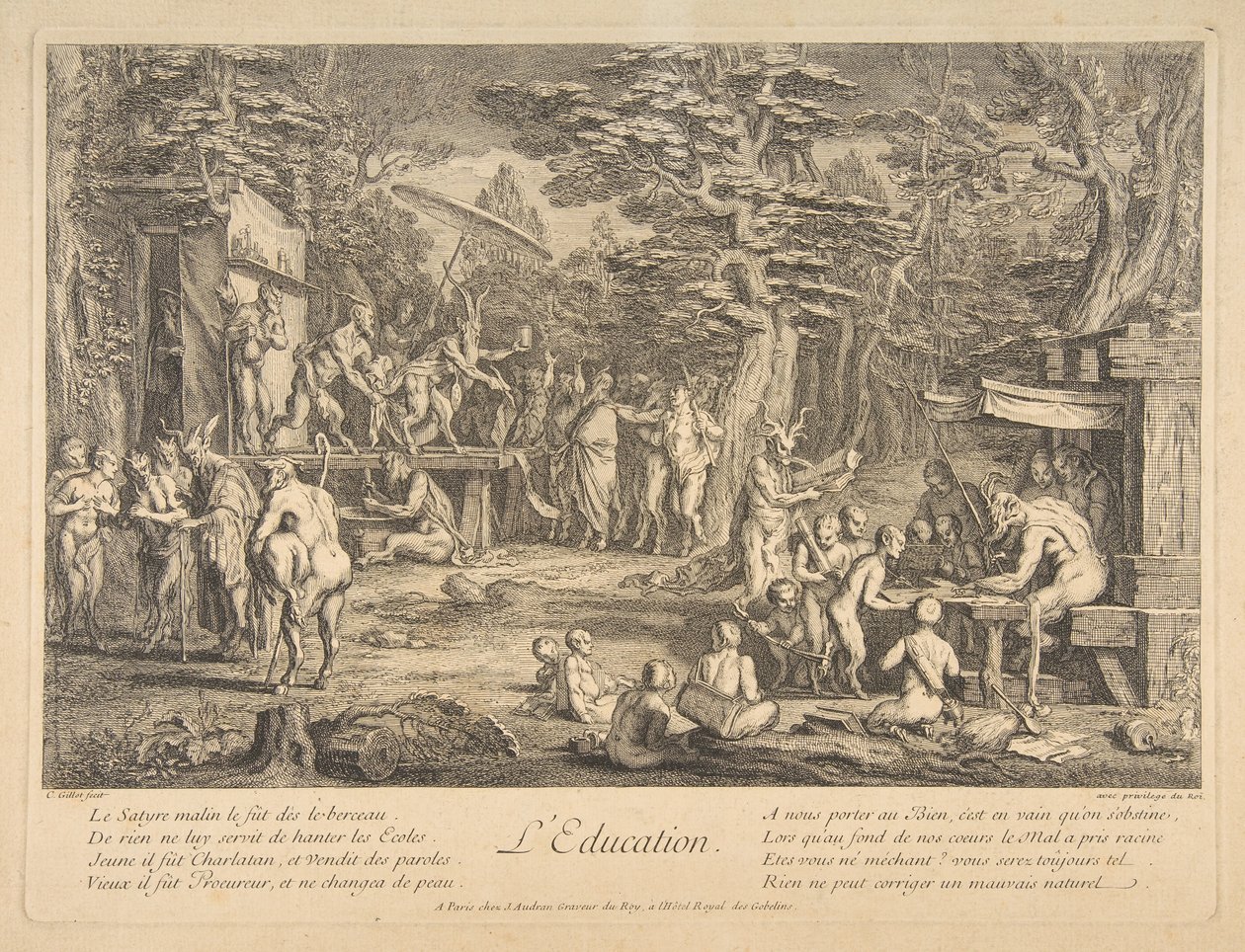 Bildung, undatiert von Claude Gillot