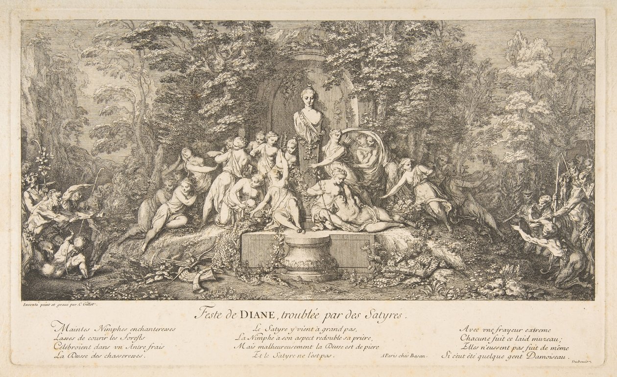 Das Fest der Diana von Claude Gillot