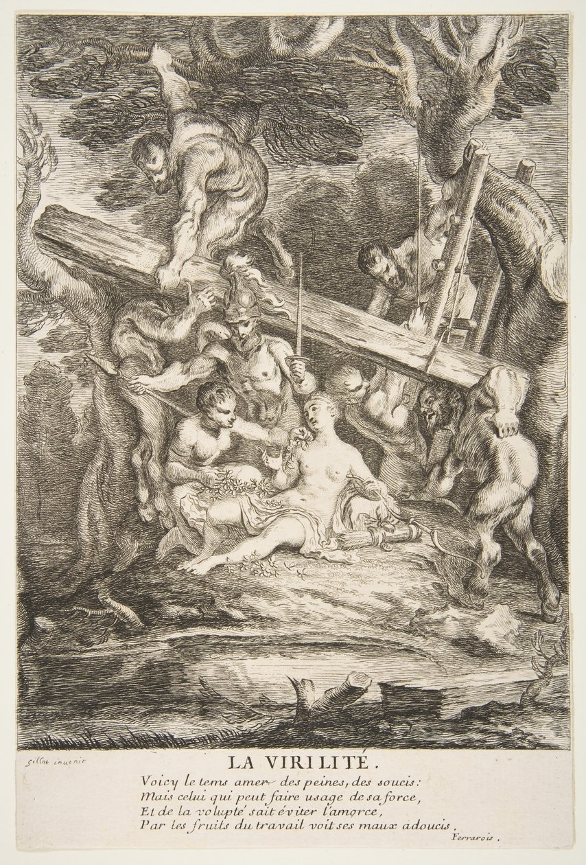 Männlichkeit von Claude Gillot