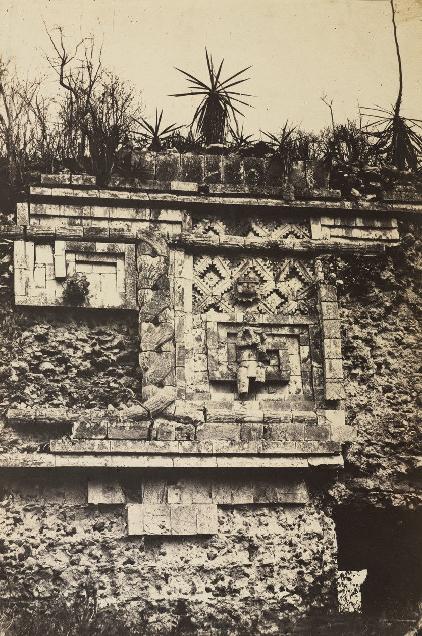 Das Kloster, Uxmal von Claude Joseph Désiré Charnay