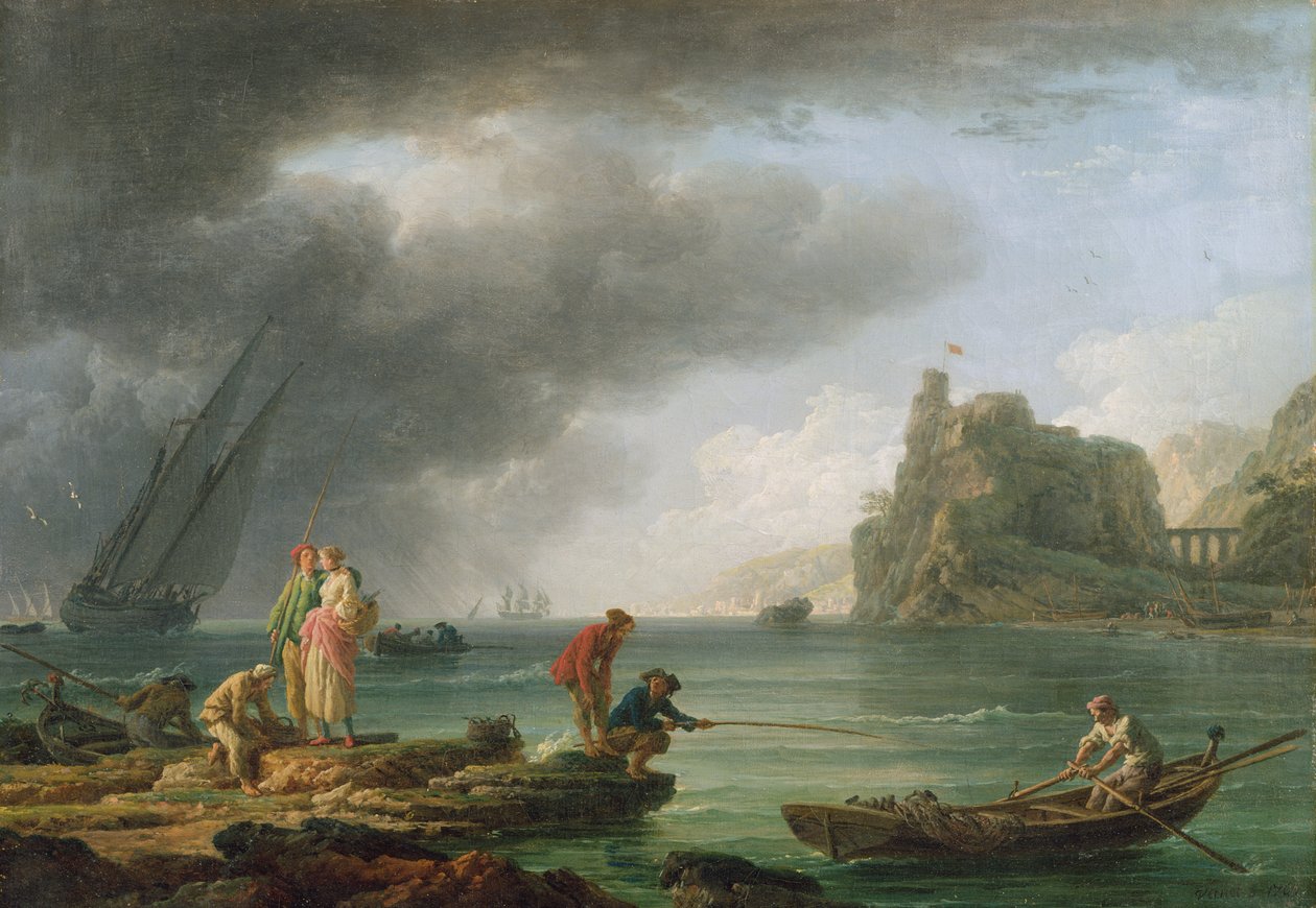 Küstenszene von Claude Joseph Vernet