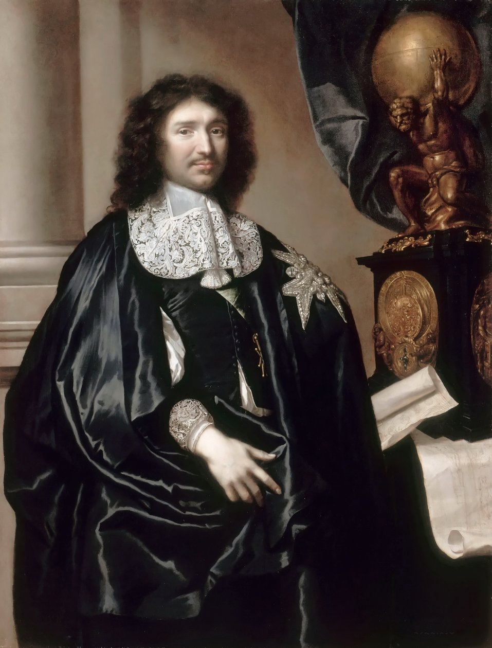 Porträt von Jean-Baptiste Colbert 1619-1683 von Claude Lefebvre