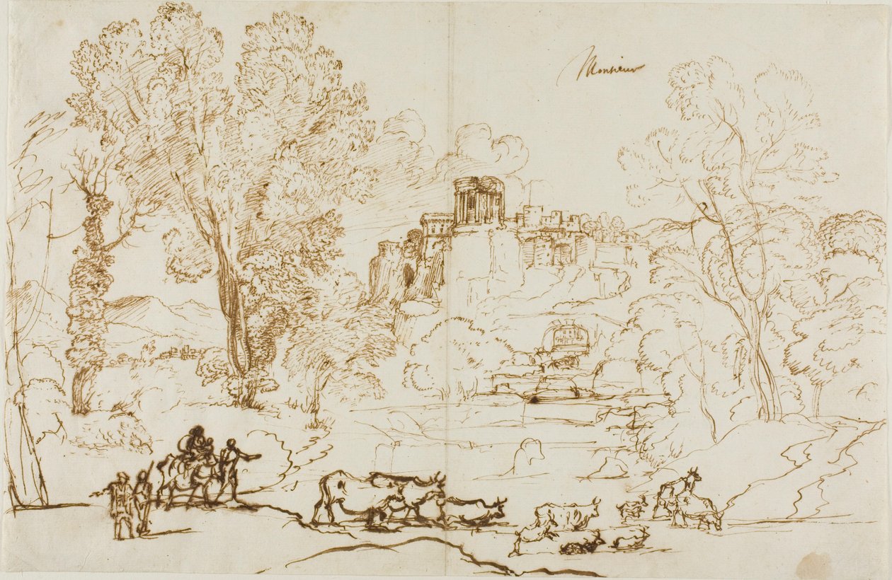 Klassische Landschaft - Tivoli von Claude Lorrain