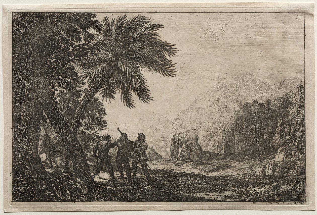 Landschaft mit Räubern von Claude Lorrain