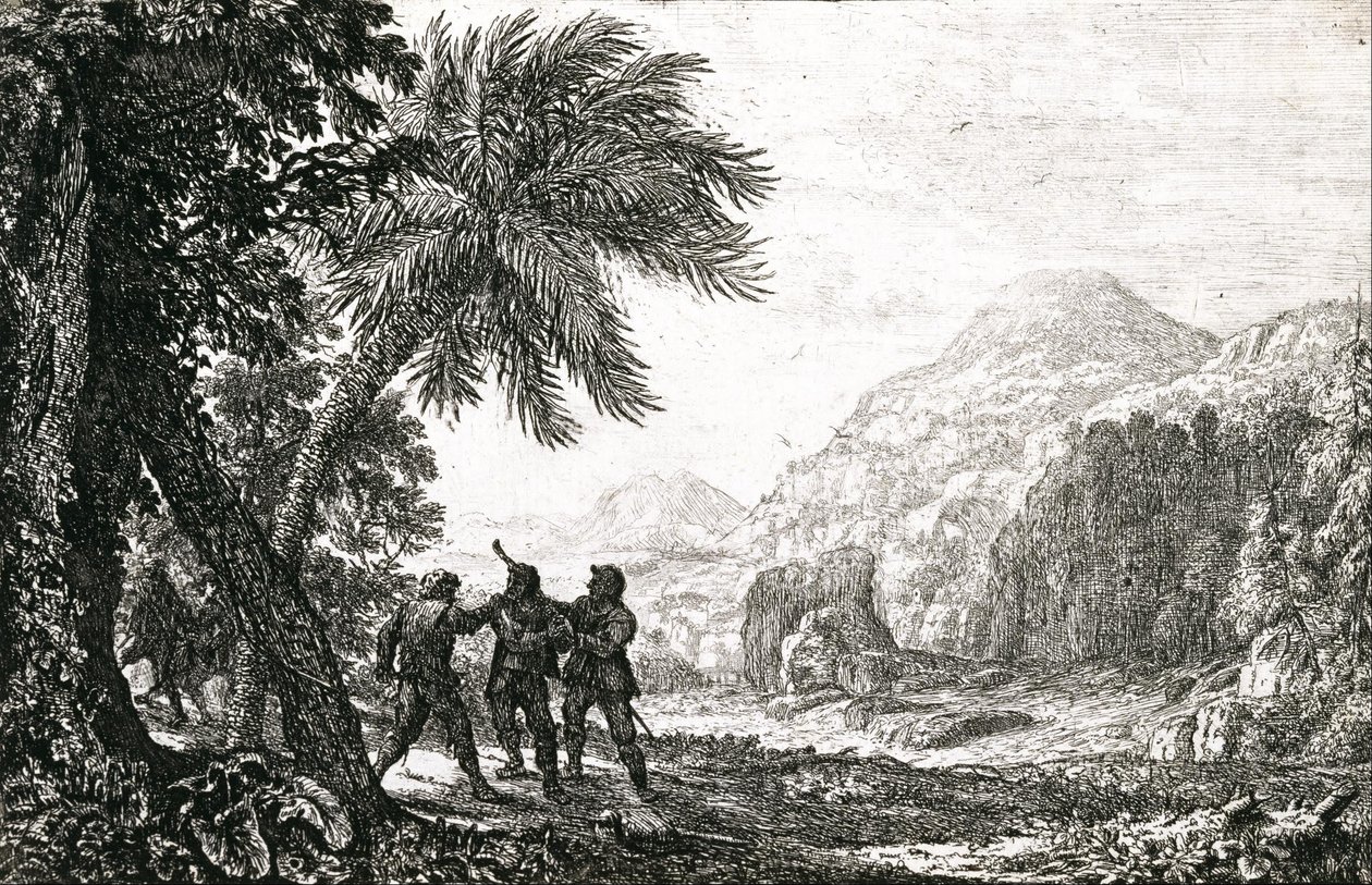 Landschaft mit Räubern von Claude Lorrain