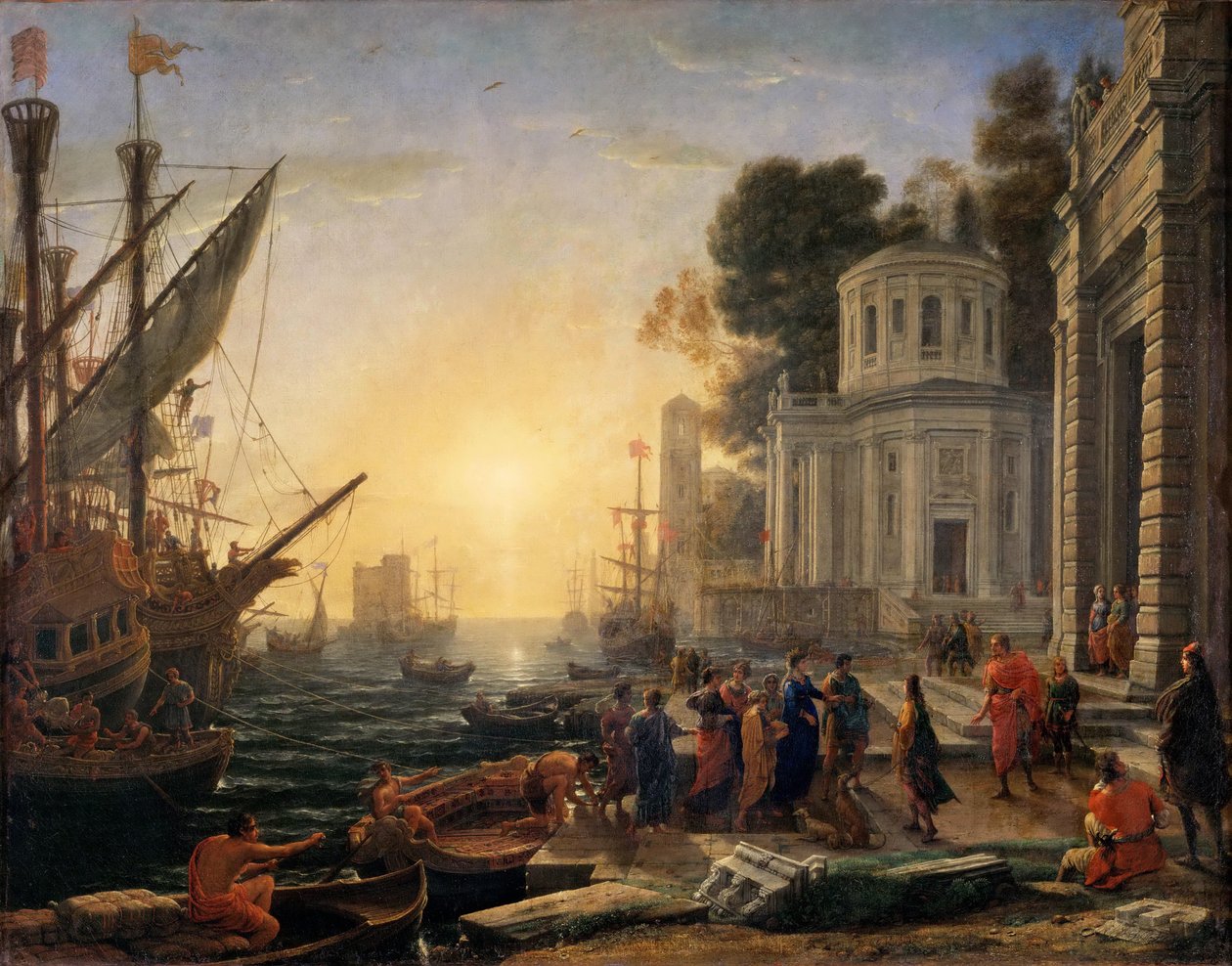 Die Landung von Kleopatra in Tarsus von Claude Lorrain