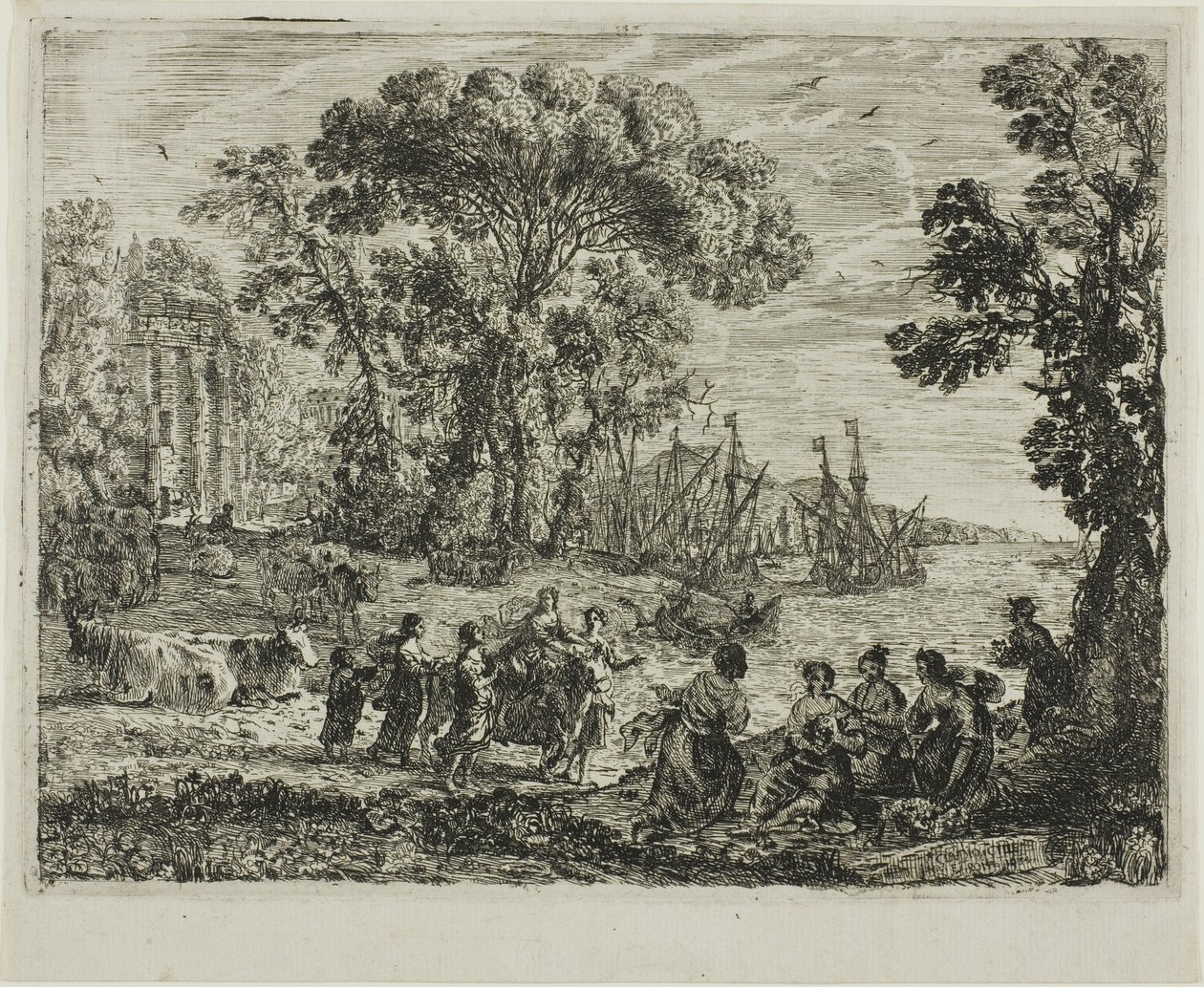 Der Raub der Europa von Claude Lorrain