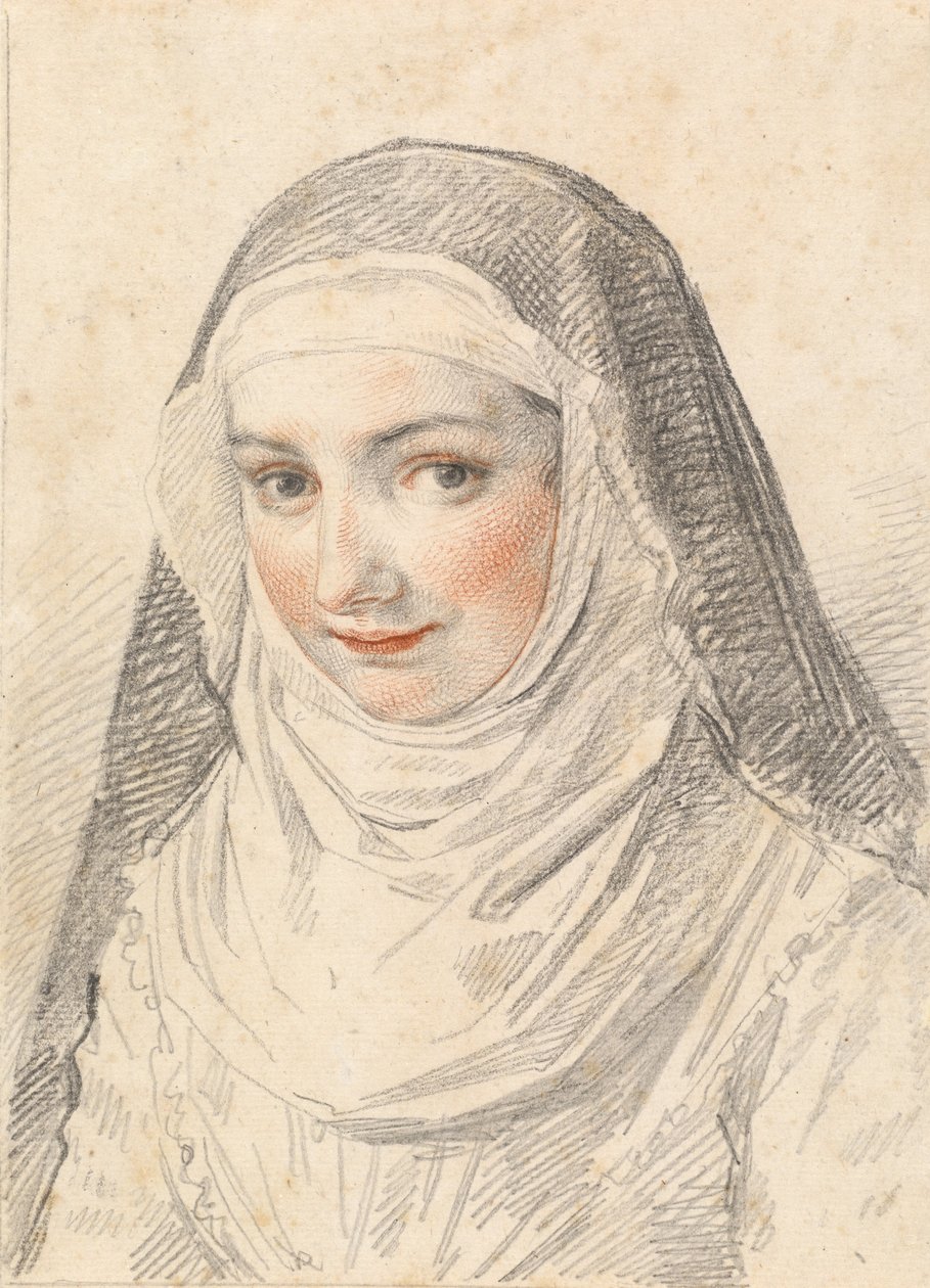 Eine junge Nonne von Claude Mellan