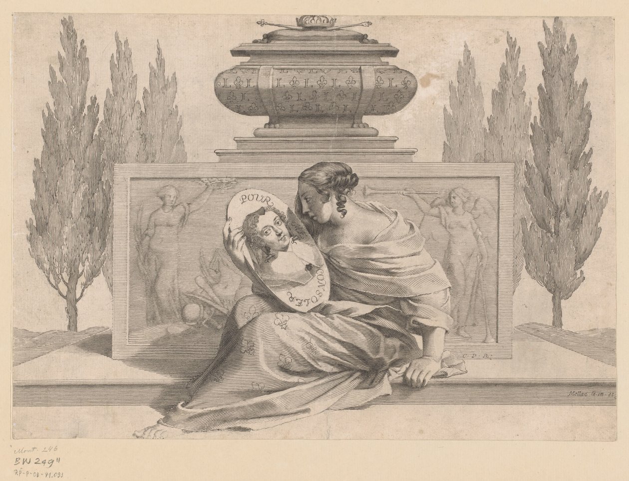 Allegorie auf Anna von Österreich von Claude Mellan