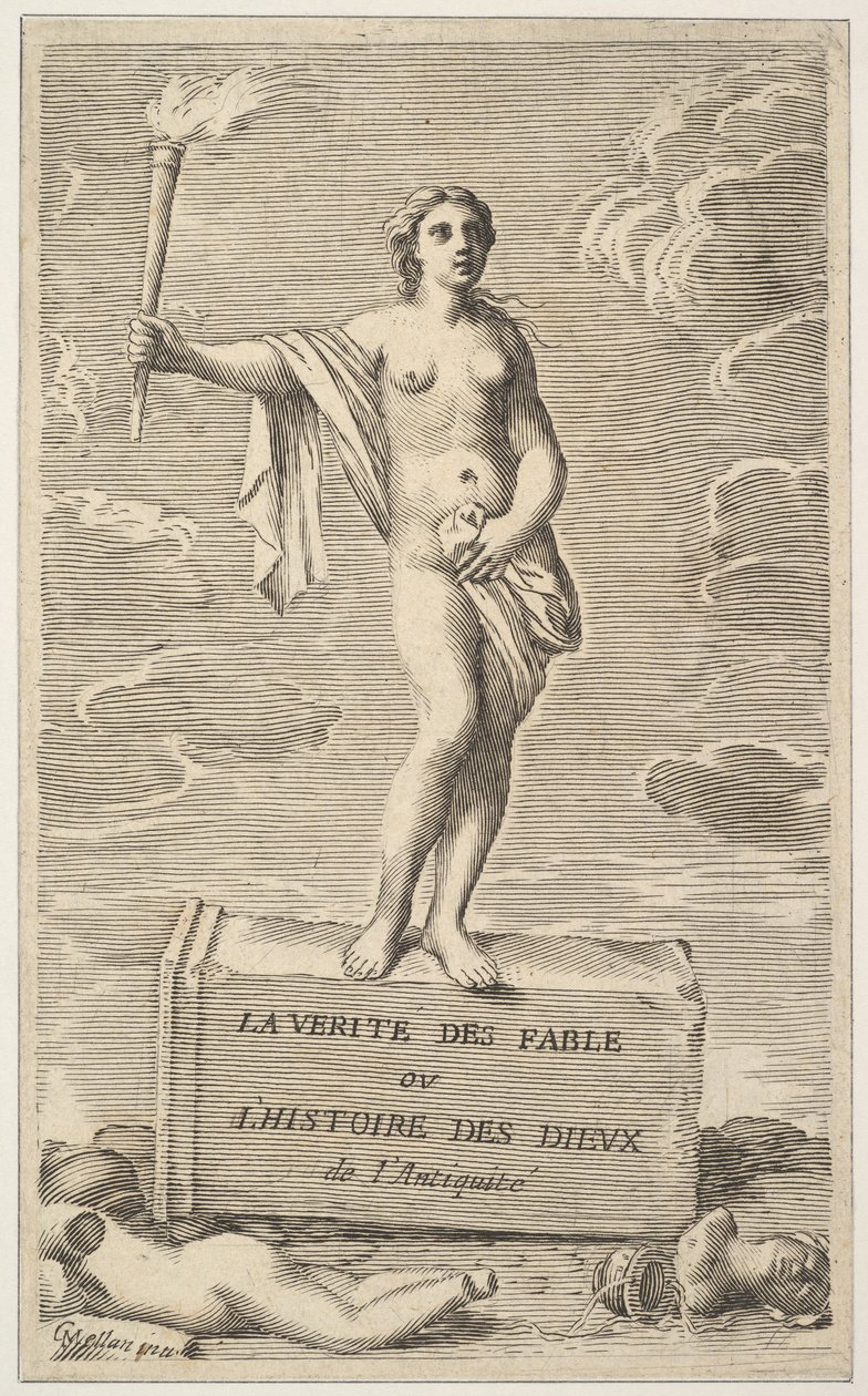 Weibliche Figur von Claude Mellan