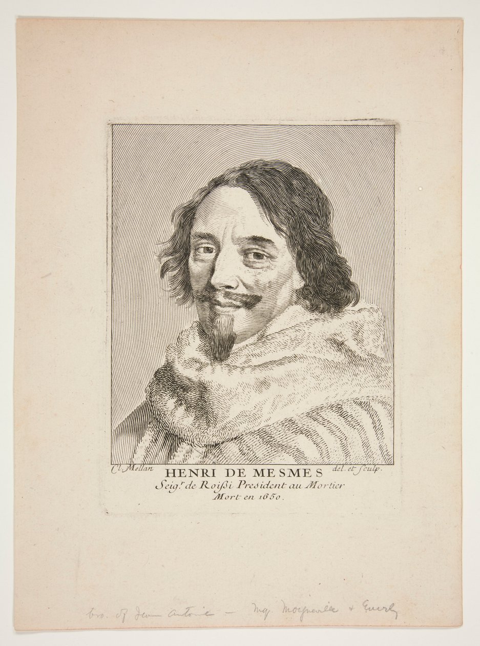 Henri de Mesmes von Claude Mellan