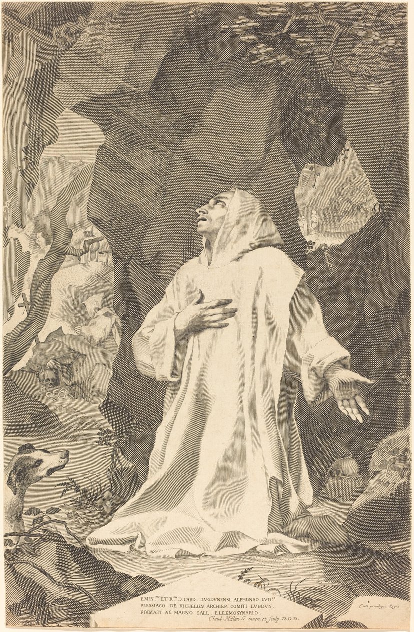 Sankt Bruno von Claude Mellan