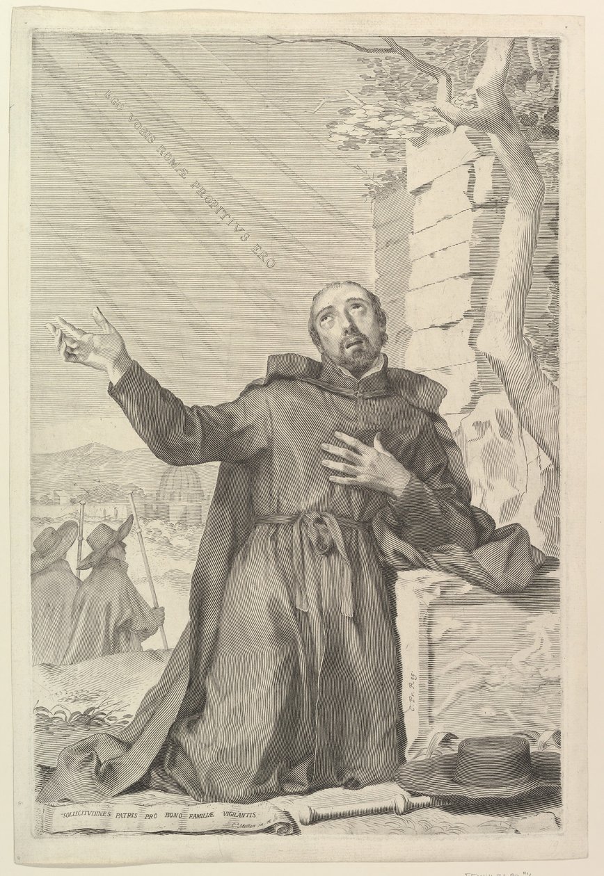 St. Ignatius in Ekstase von Claude Mellan