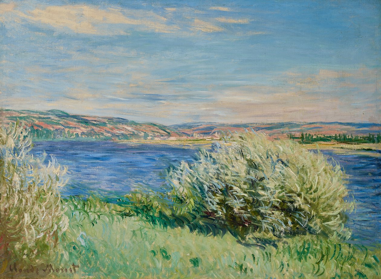 Ufer der Seine bei Vetheuil von Claude Monet