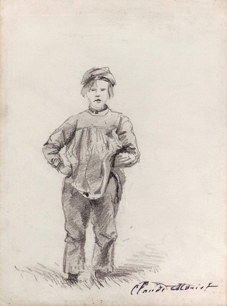 Junge auf dem Land von Claude Monet