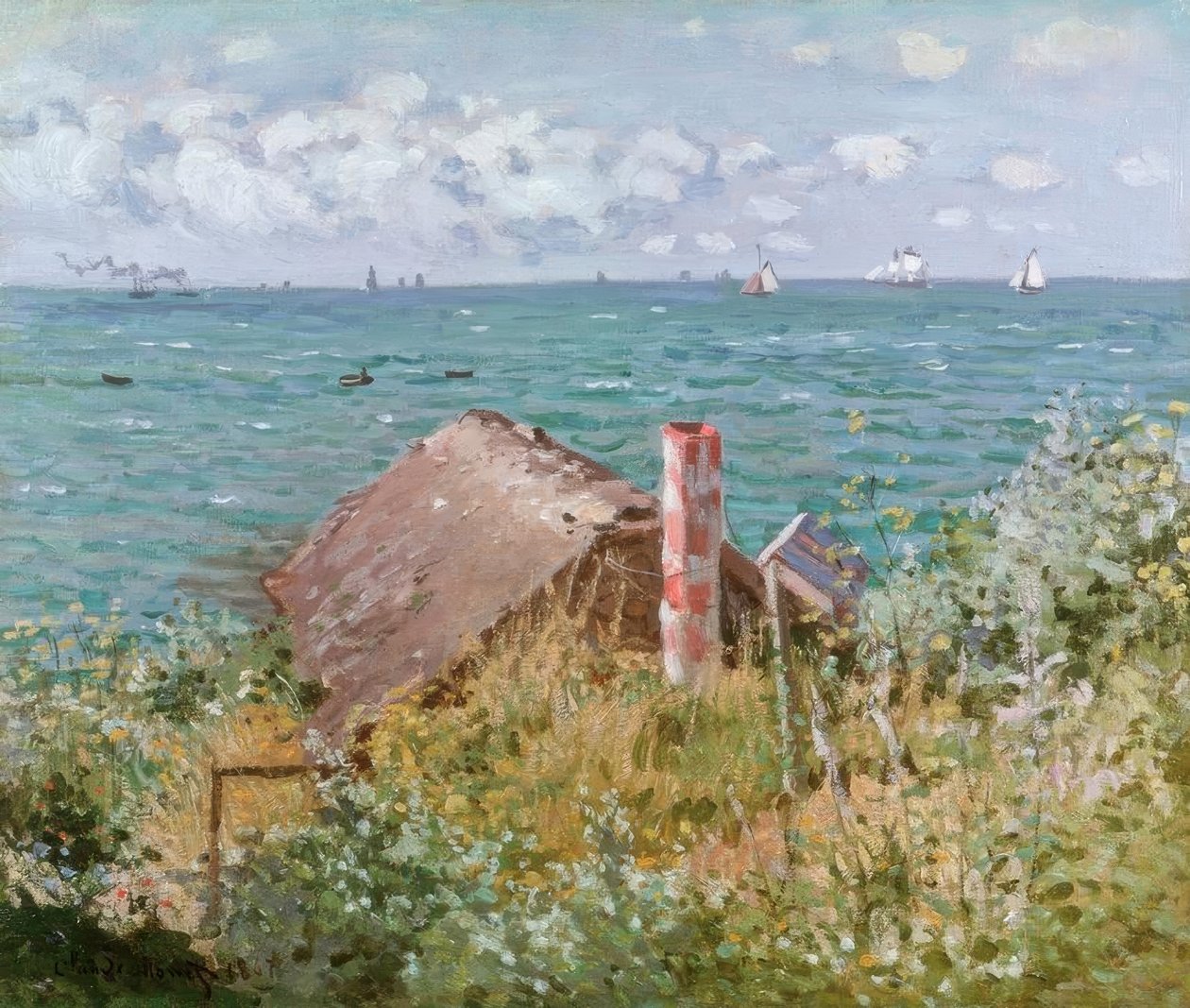 Hütte in Sainte-Adresse von Claude Monet