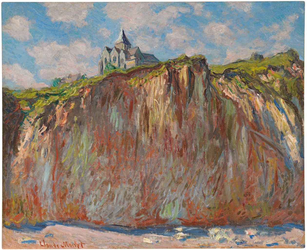 Kirche in Varengeville, Morgeneffekt, 1882 von Claude Monet