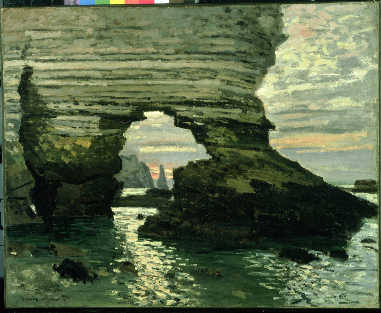 Klippe bei Etretat, ca. 1868-69 von Claude Monet