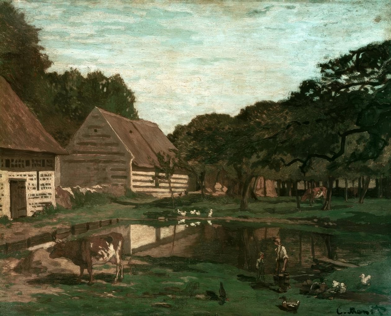 Bauernhof in der Normandie von Claude Monet