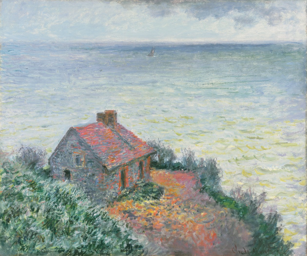 Zollstation in Dieppe, 1882 von Claude Monet