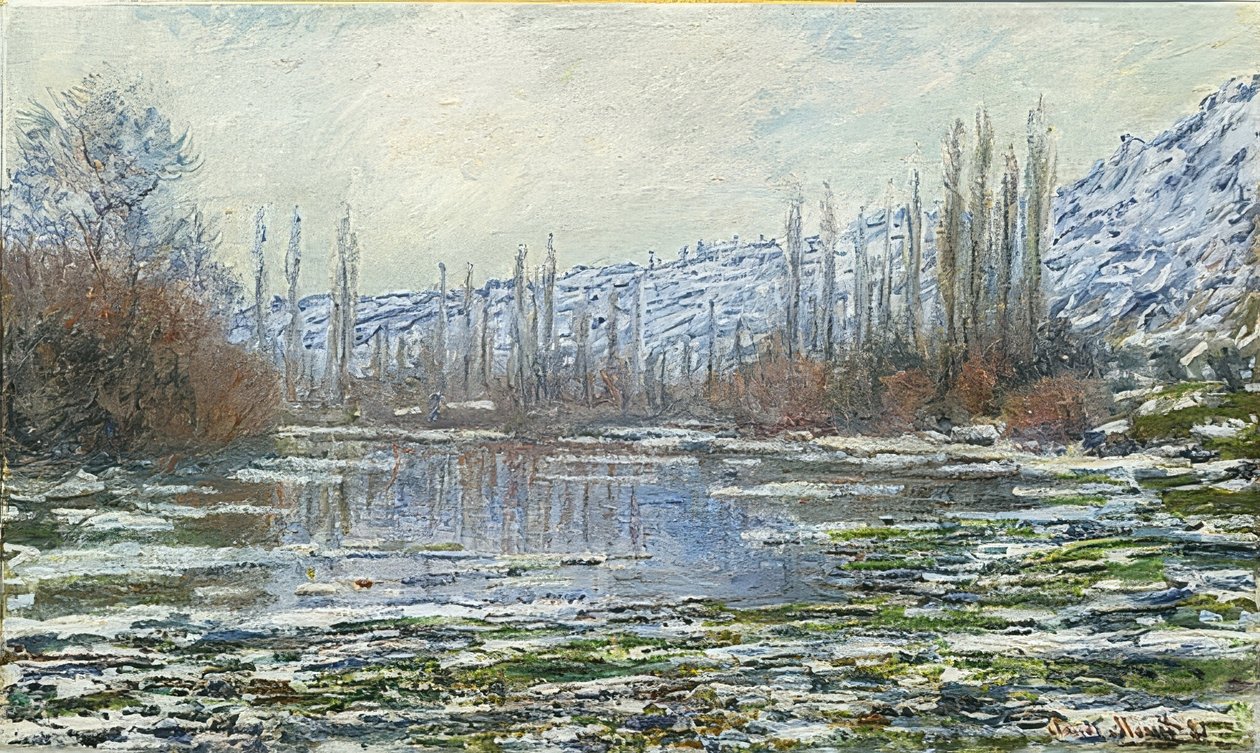 Das Tauwetter in Vétheuil von Claude Monet
