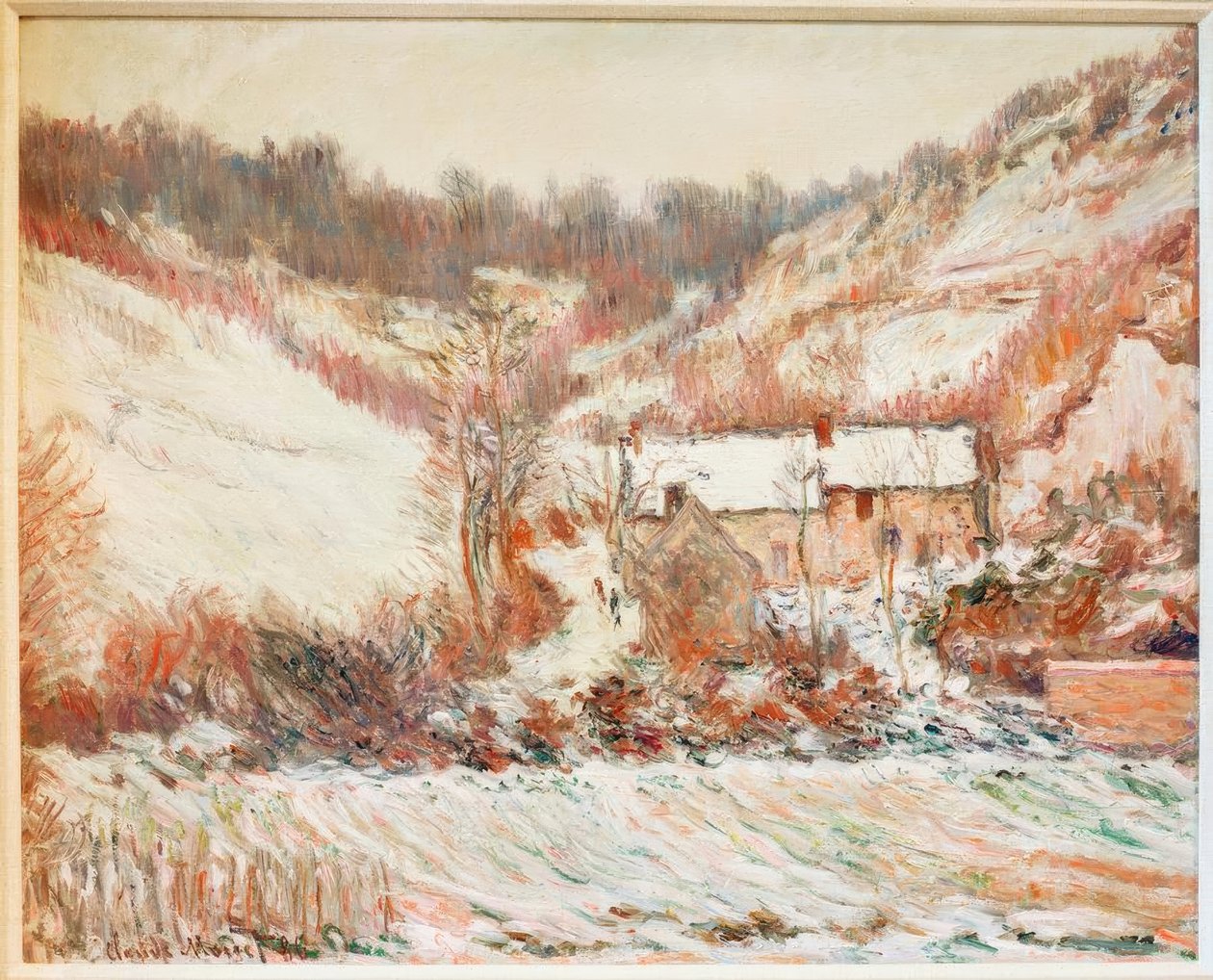 Schneestimmung bei Falaise von Claude Monet