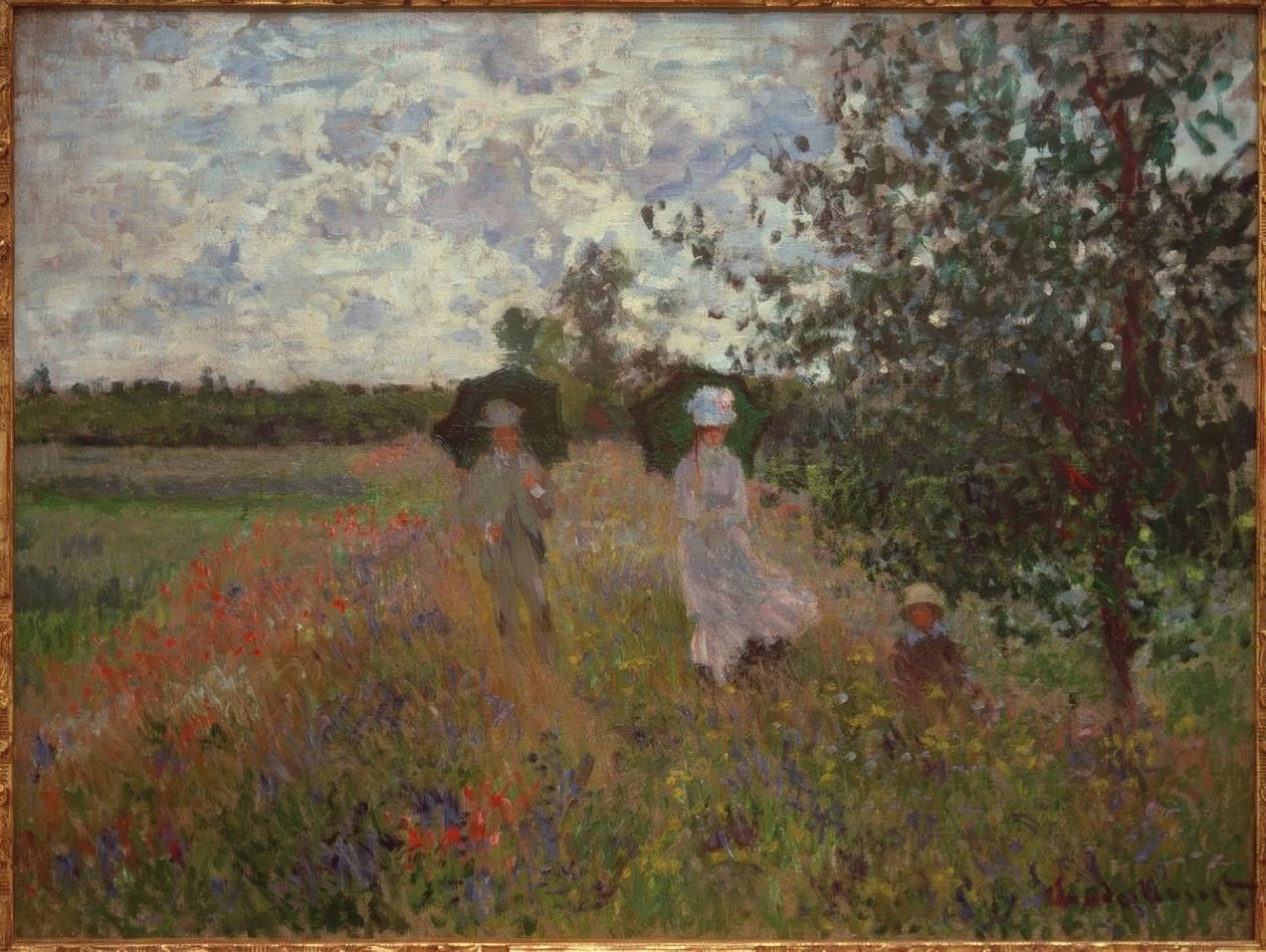 Spaziergang bei Argenteuil von Claude Monet