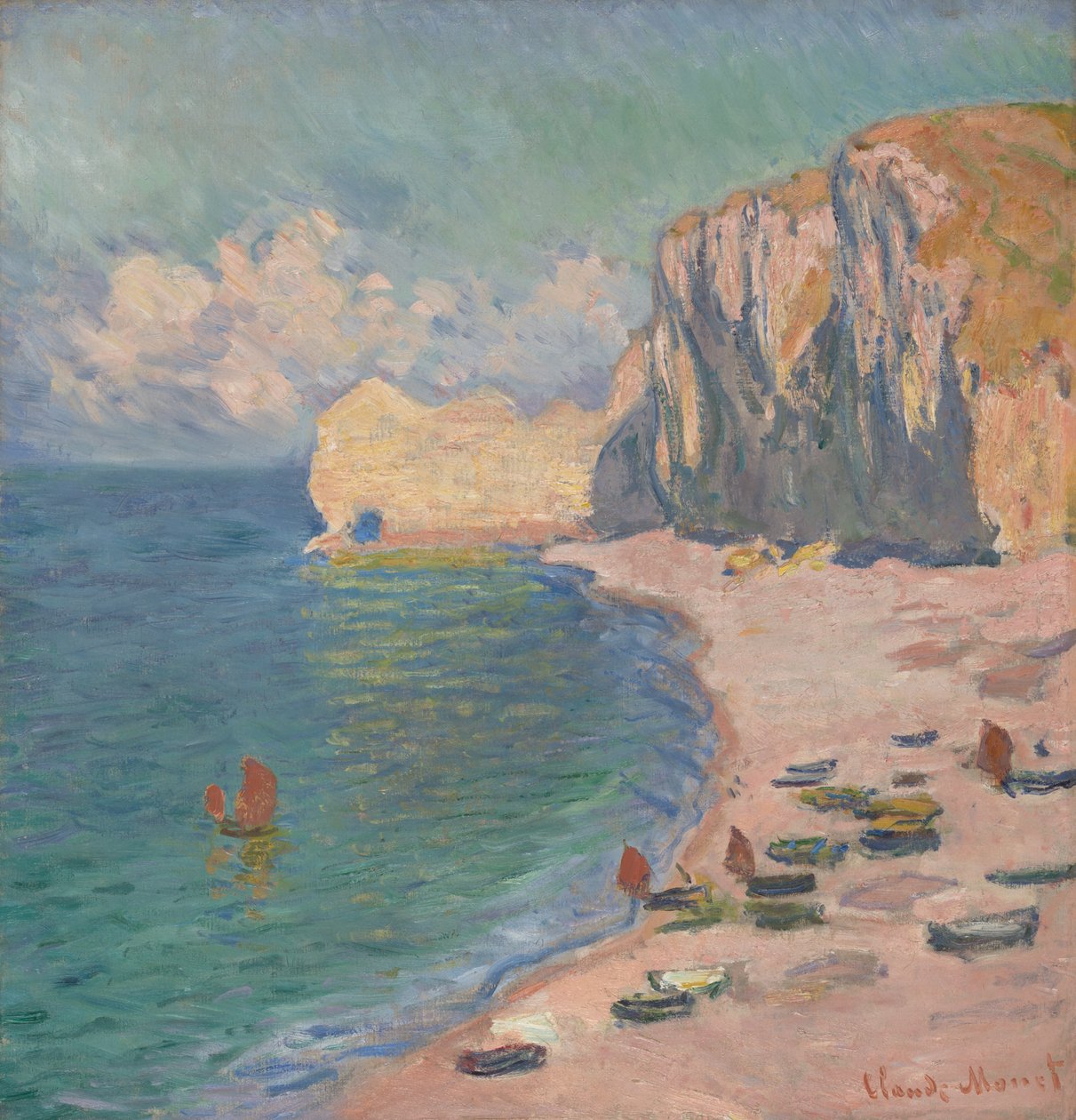 Étretat: Der Strand und die Falaise d