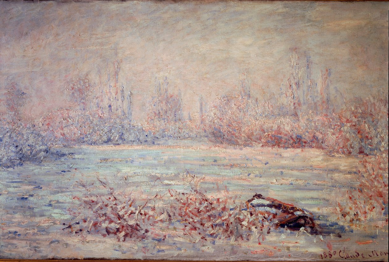 Frost in der Nähe von Vetheuil (Detail) von Claude Monet