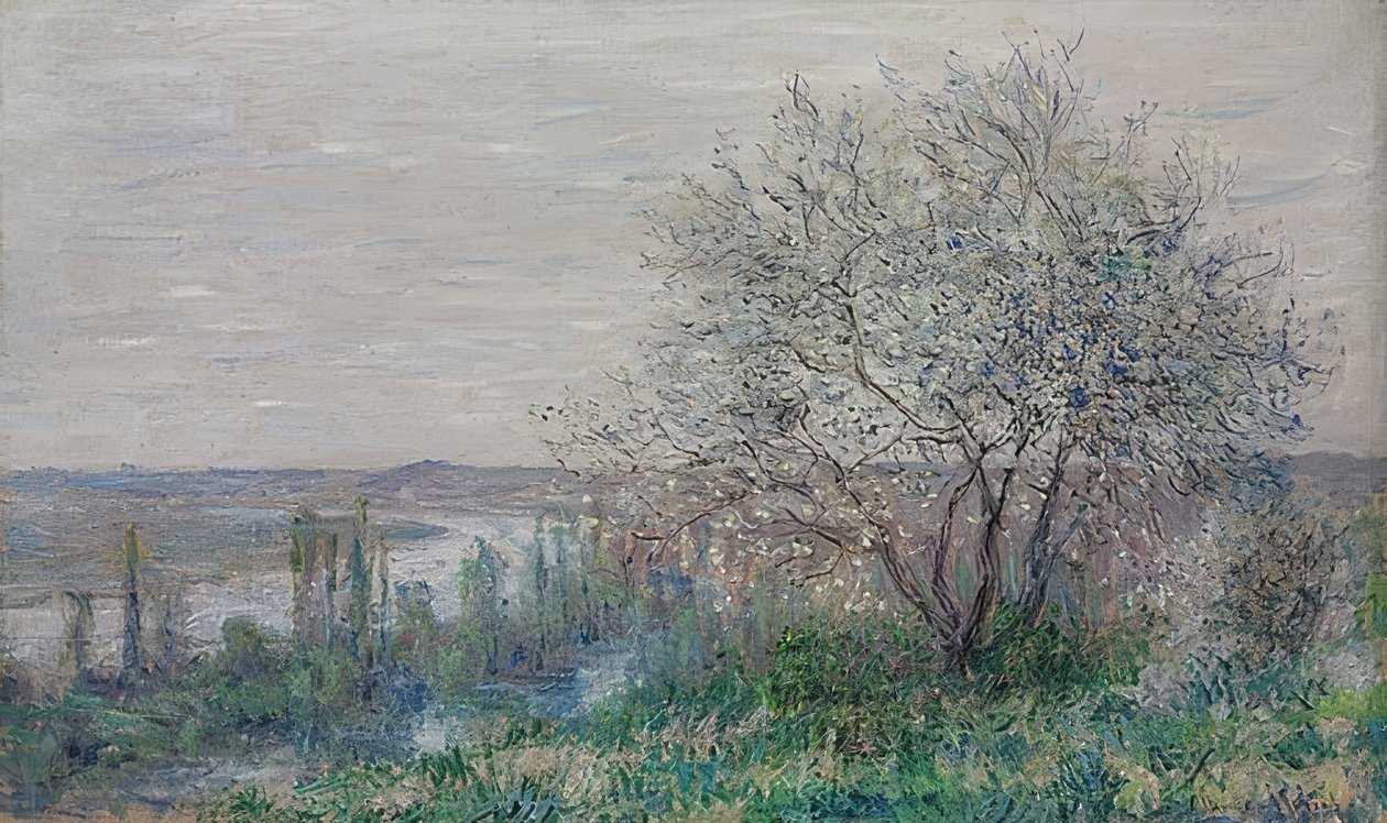 Frühlingsstimmung bei Vétheuil von Claude Monet
