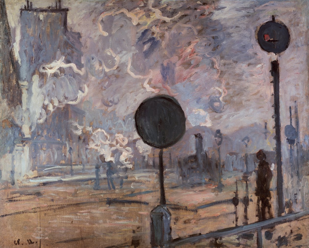 Gare Saint Lazare (Das Signal) von Claude Monet