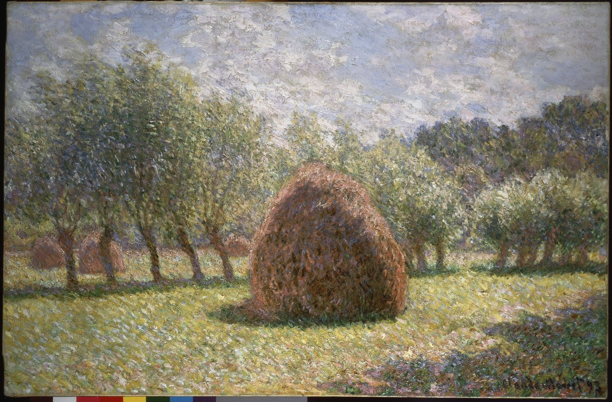 Heuhaufen in Giverny, 1893 von Claude Monet