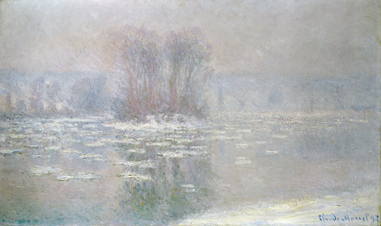 Eis bei Bennecourt, 1898 von Claude Monet