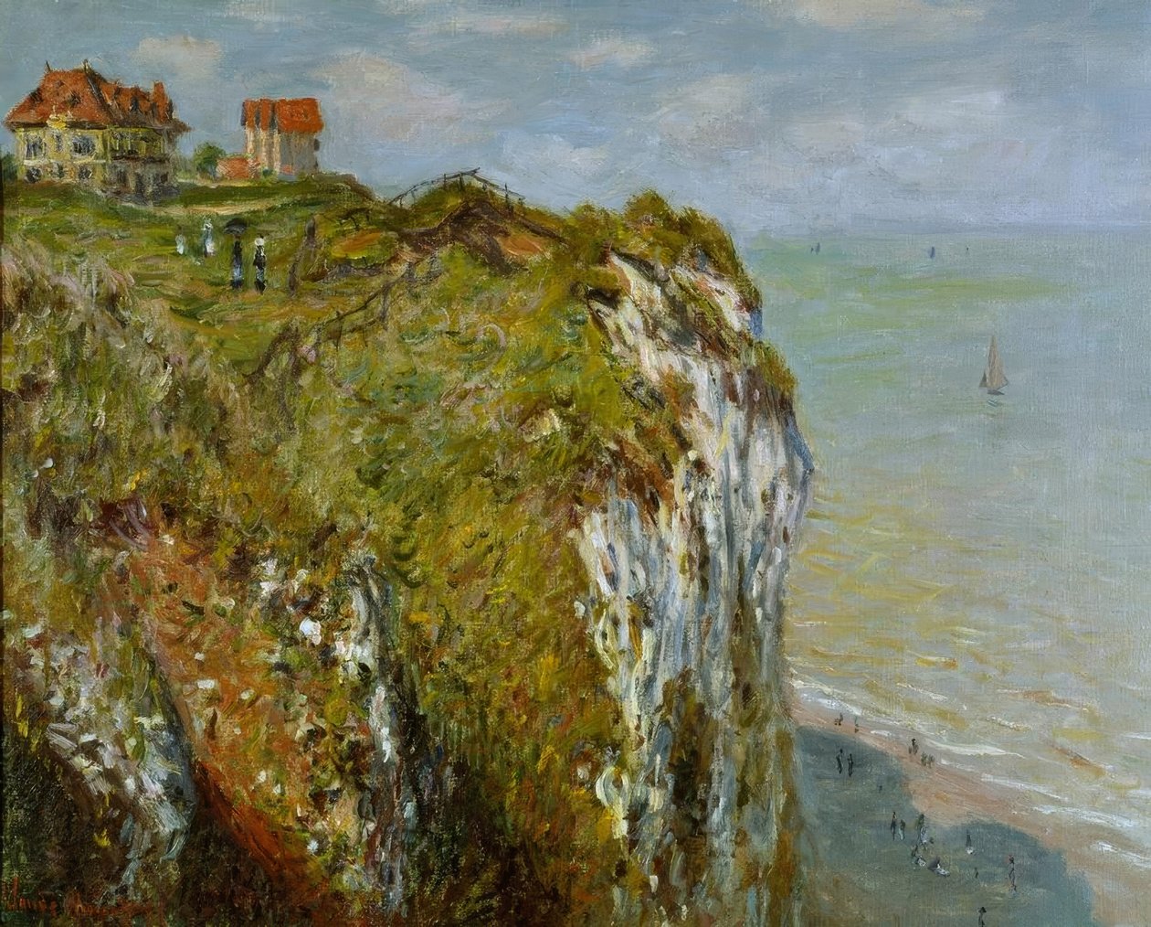 Die Klippe bei Dieppe von Claude Monet