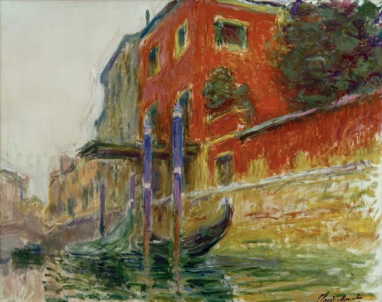 Das rote Haus, Skizze von Claude Monet