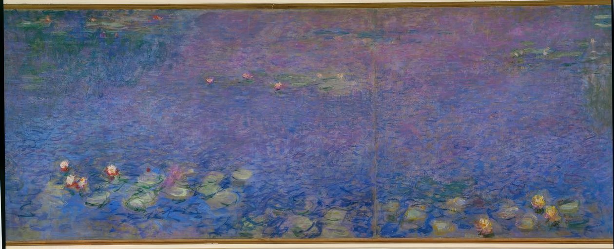 Der Seerosenteich ohne Weiden, Morgen von Claude Monet