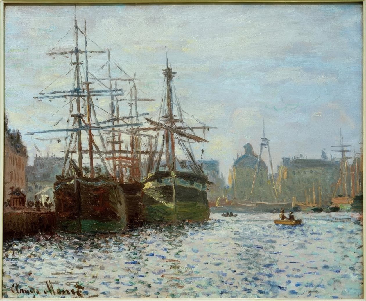 Das Handelsbecken, Le Havre von Claude Monet