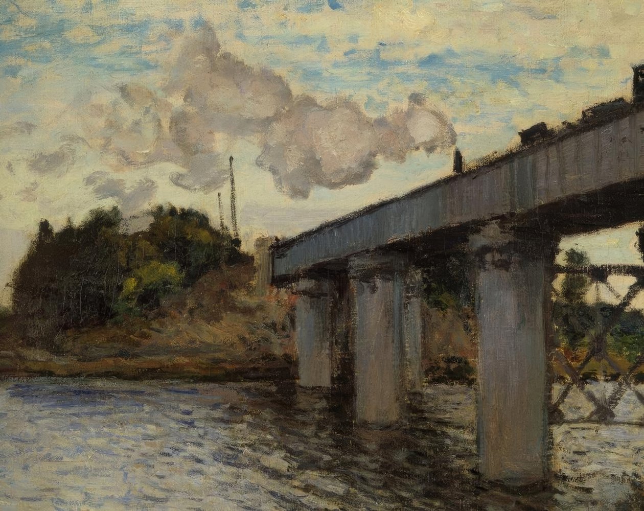 Le Pont du chemin de fer à Argenteuil von Claude Monet
