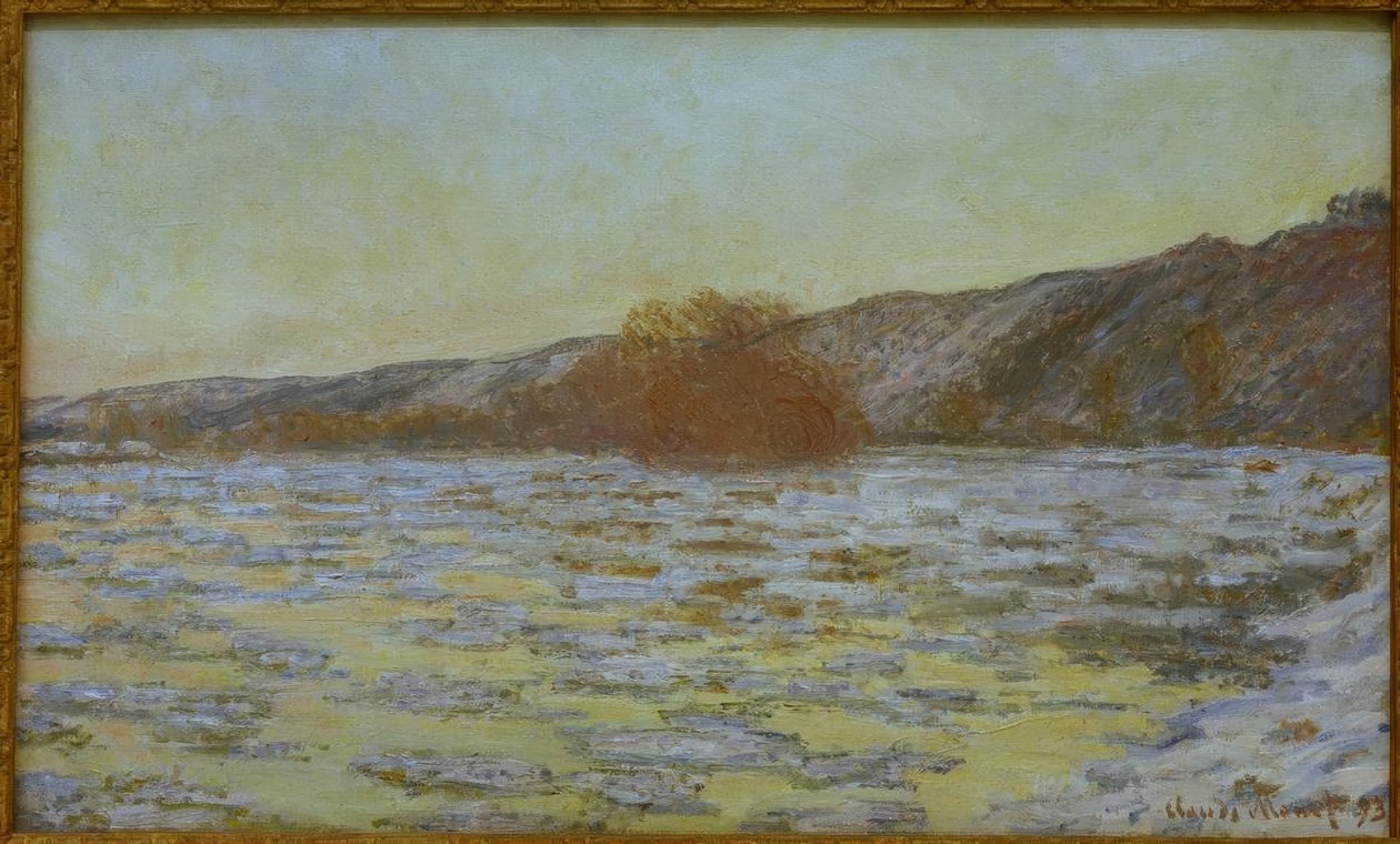 Die Eisschollen, Dämmerungseffekt von Claude Monet