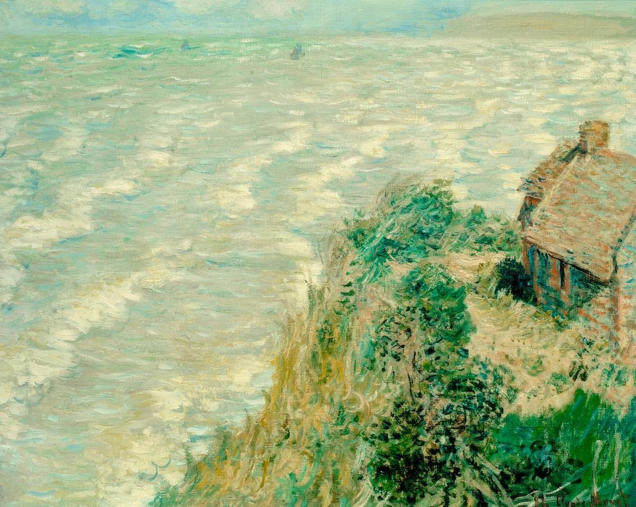 Flut bei Pourville von Claude Monet