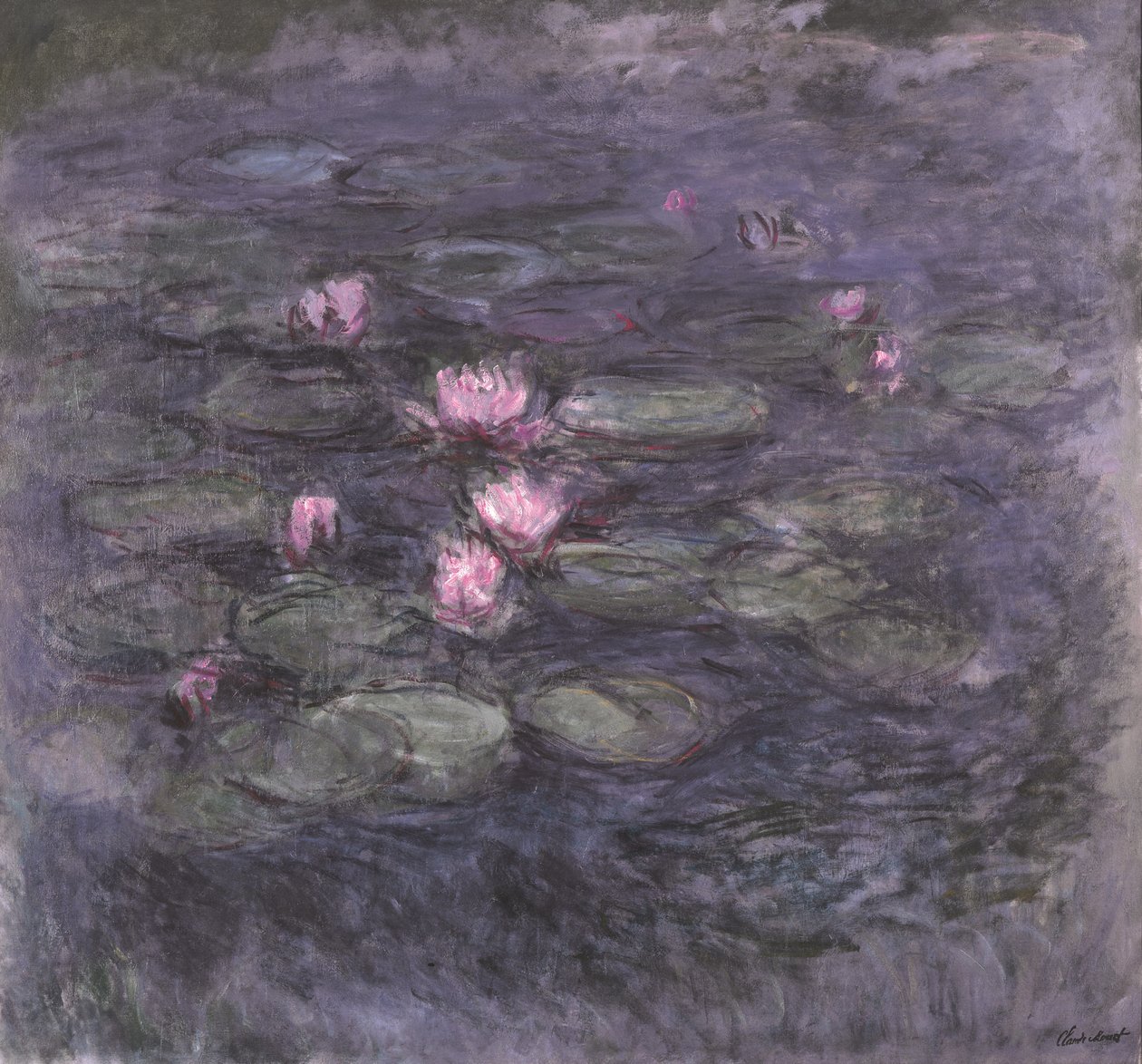 Seerosen, ca. 1914 von Claude Monet