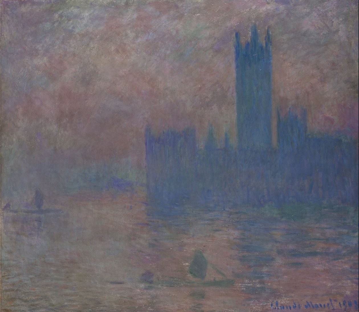Parlament, London von Claude Monet