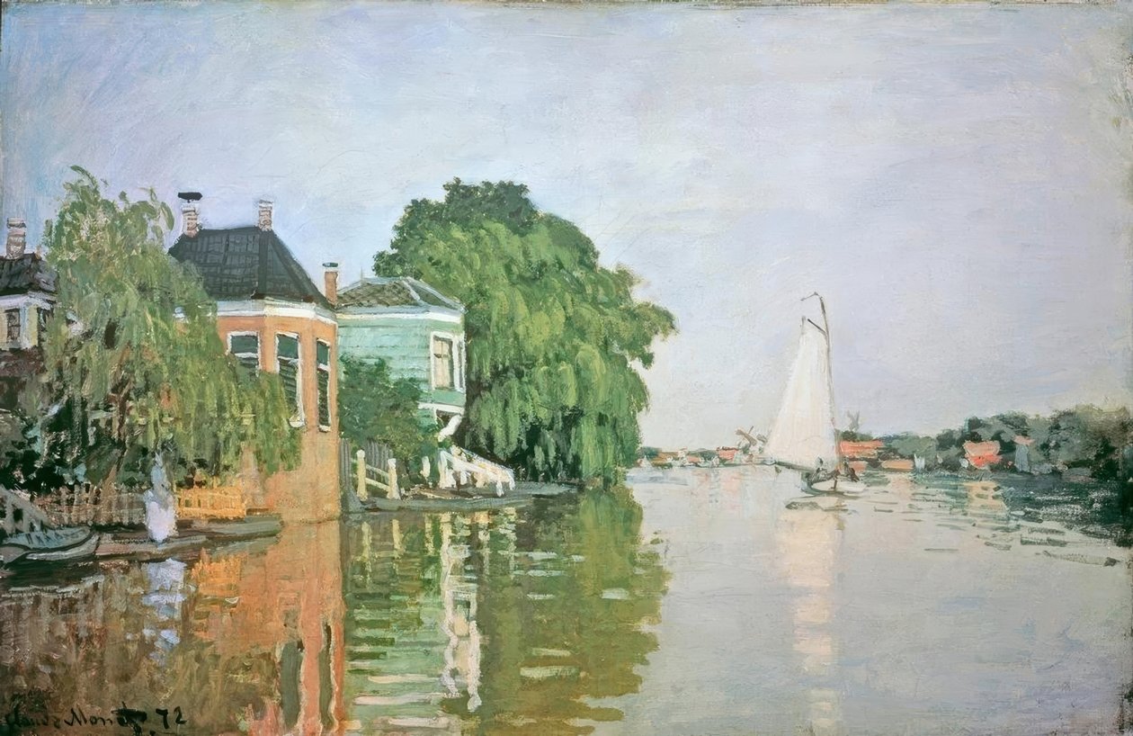 Landschaft bei Zaandam von Claude Monet