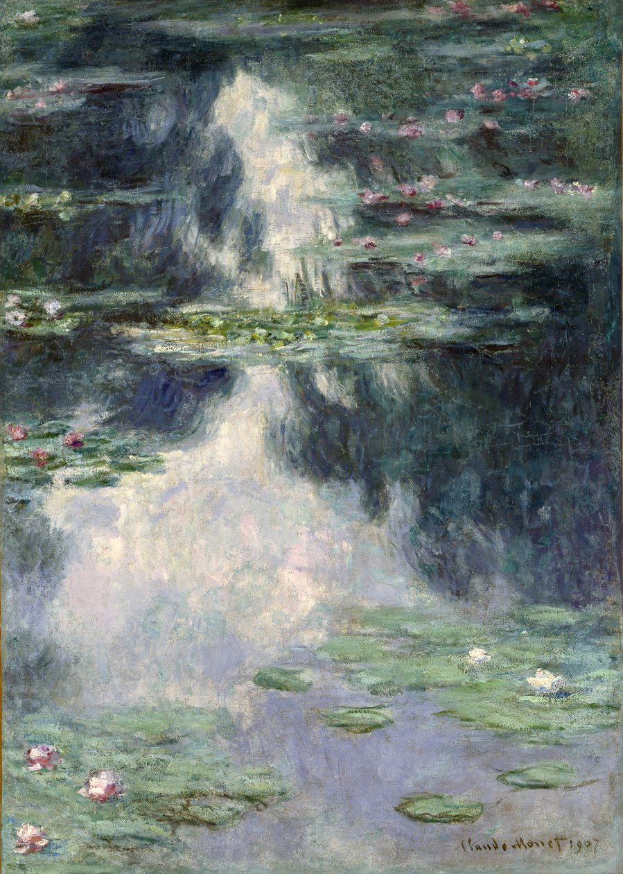 Teich mit Seerosen, 1907 von Claude Monet